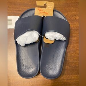 Archies Navy Blue Slide Sandals